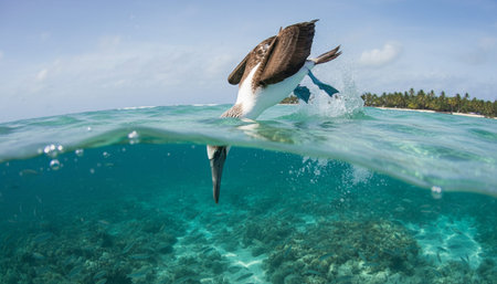 Wildlife Photography with Natural Backgroundの写真素材