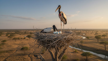 Wildlife Photography with Natural Backgroundの写真素材