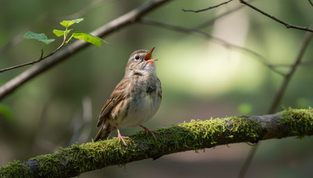 Wildlife Photography with Natural Backgroundの写真素材
