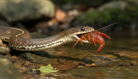 Wildlife Photography with Natural Backgroundの写真素材