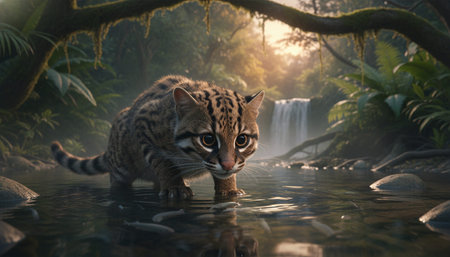 Wildlife Photography with Natural Backgroundの写真素材