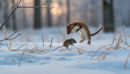 Wildlife Photography with Natural Backgroundの写真素材