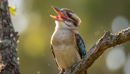 Wildlife Photography with Natural Backgroundの写真素材