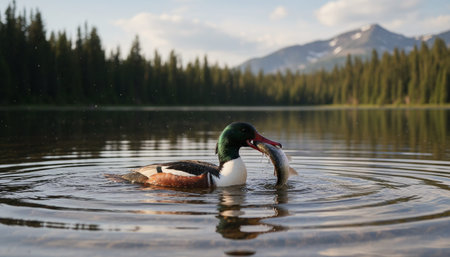 Wildlife Photography with Natural Backgroundの写真素材