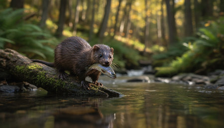 Wildlife Photography with Natural Backgroundの写真素材