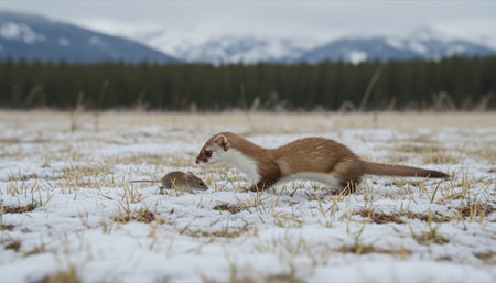 Wildlife Photography with Natural Backgroundの写真素材