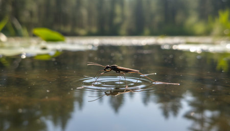 Wildlife Photography with Natural Backgroundの写真素材