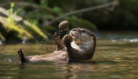 Wildlife Photography with Natural Backgroundの写真素材