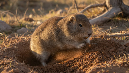 Wildlife Photography with Natural Backgroundの写真素材
