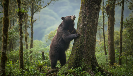 Wildlife Photography with Natural Backgroundの写真素材