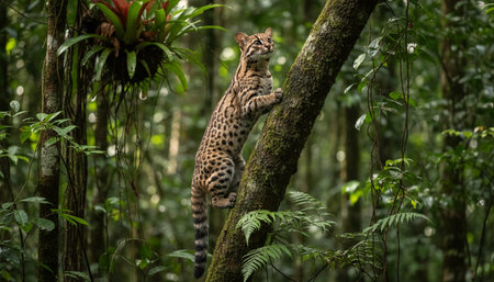 Wildlife Photography with Natural Backgroundの写真素材