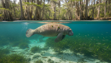 Wildlife Photography with Natural Backgroundの写真素材