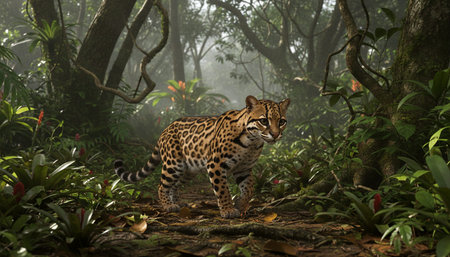 Wildlife Photography with Natural Backgroundの写真素材