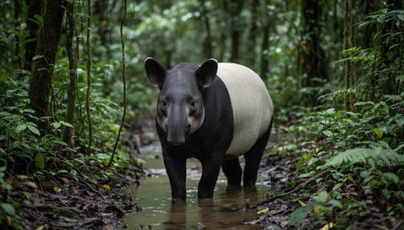 Wildlife Photography with Natural Backgroundの写真素材