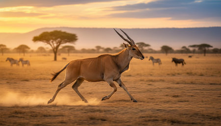 Wildlife Photography with Natural Backgroundの写真素材