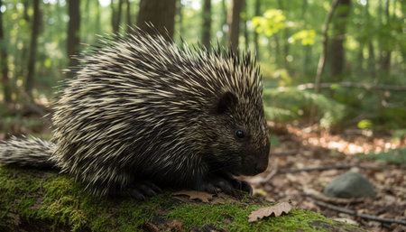 Wildlife Photography with Natural Backgroundの写真素材