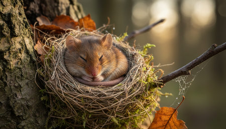 Wildlife Photography with Natural Backgroundの写真素材