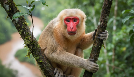 Wildlife Photography with Natural Backgroundの写真素材