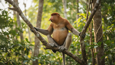 Wildlife Photography with Natural Backgroundの写真素材