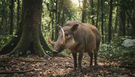 Wildlife Photography with Natural Backgroundの写真素材