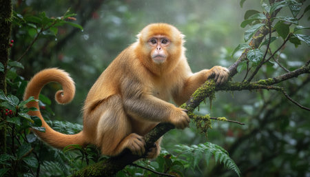 Wildlife Photography with Natural Backgroundの写真素材