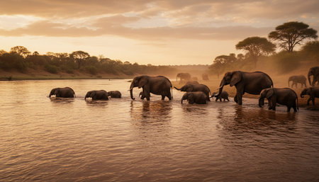 Wildlife Photography with Natural Backgroundの写真素材