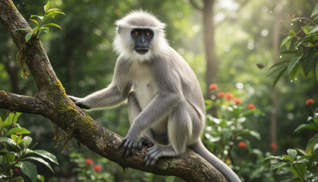 Wildlife Photography with Natural Backgroundの写真素材