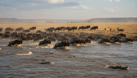 Wildlife Photography with Natural Backgroundの写真素材