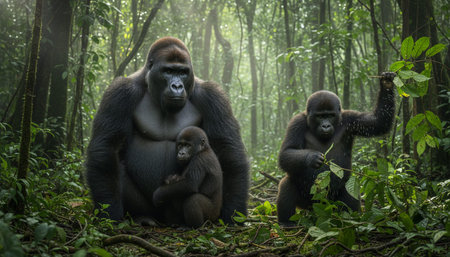 Wildlife Photography with Natural Backgroundの写真素材