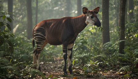 Wildlife Photography with Natural Backgroundの写真素材