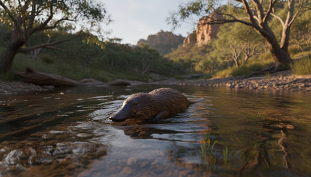 Wildlife Photography with Natural Backgroundの写真素材