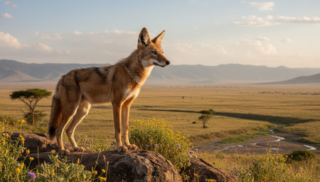 Wildlife Photography with Natural Backgroundの写真素材