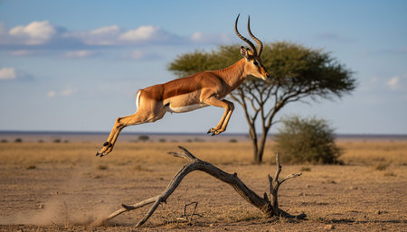 Wildlife Photography with Natural Backgroundの写真素材