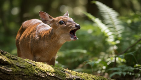 Wildlife Photography with Natural Backgroundの写真素材