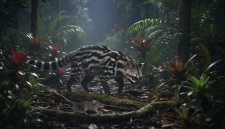 Wildlife Photography with Natural Backgroundの写真素材