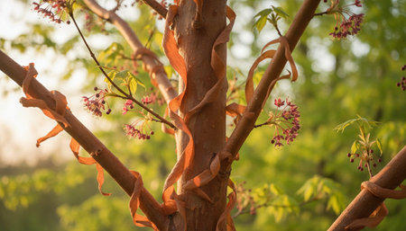 Floral Nature Photography with Natural Backgroundの写真素材