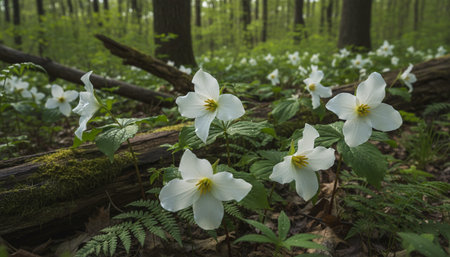 Floral Nature Photography with Natural Backgroundの写真素材