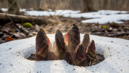 Floral Nature Photography with Natural Backgroundの写真素材