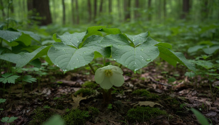 Floral Nature Photography with Natural Backgroundの写真素材