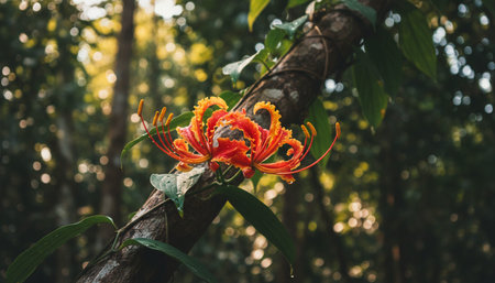 Floral Nature Photography with Natural Backgroundの写真素材