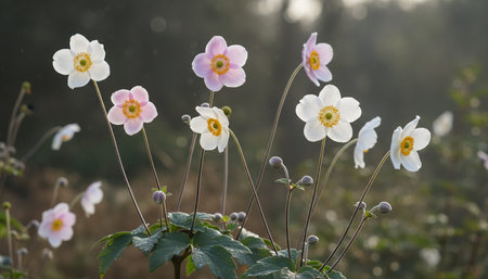 Floral Nature Photography with Natural Backgroundの写真素材