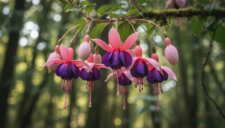 Floral Nature Photography with Natural Backgroundの写真素材