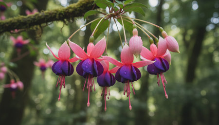 Floral Nature Photography with Natural Backgroundの写真素材
