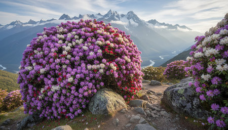 Floral Nature Photography with Natural Backgroundの写真素材