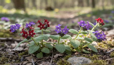 Floral Nature Photography with Natural Backgroundの写真素材