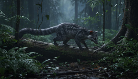 Wildlife Photography with Natural Backgroundの写真素材