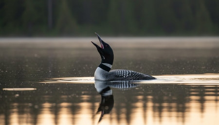Wildlife Photography with Natural Backgroundの写真素材