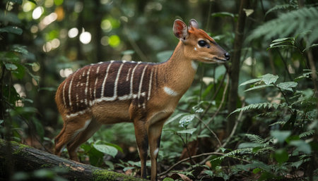 Wildlife Photography with Natural Backgroundの写真素材