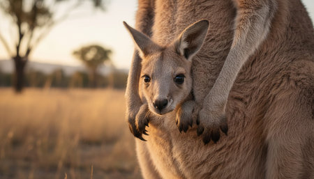 Wildlife Photography with Natural Backgroundの写真素材