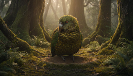 Wildlife Photography with Natural Backgroundの写真素材